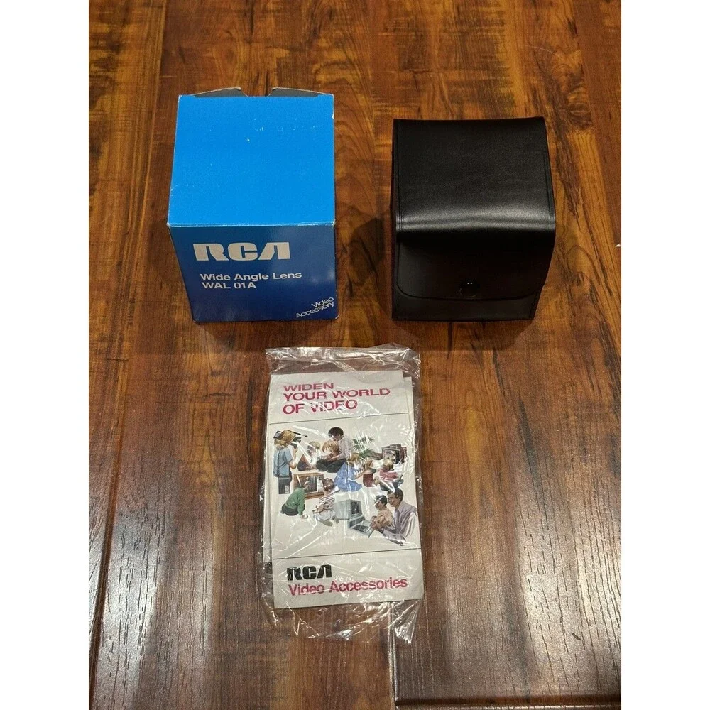 RCA WAL01A Wide Angle Conversion Lens with Adapters & Case For RCA Video Camera